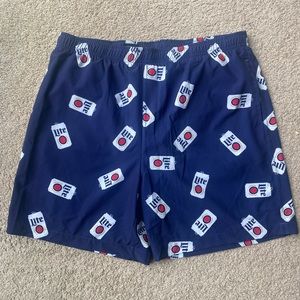 Men’s Miller Lite Swim Trunks - Size XL